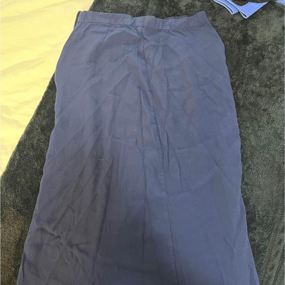 Wilfred Midi Navy Skirt - Picture 1 of 2